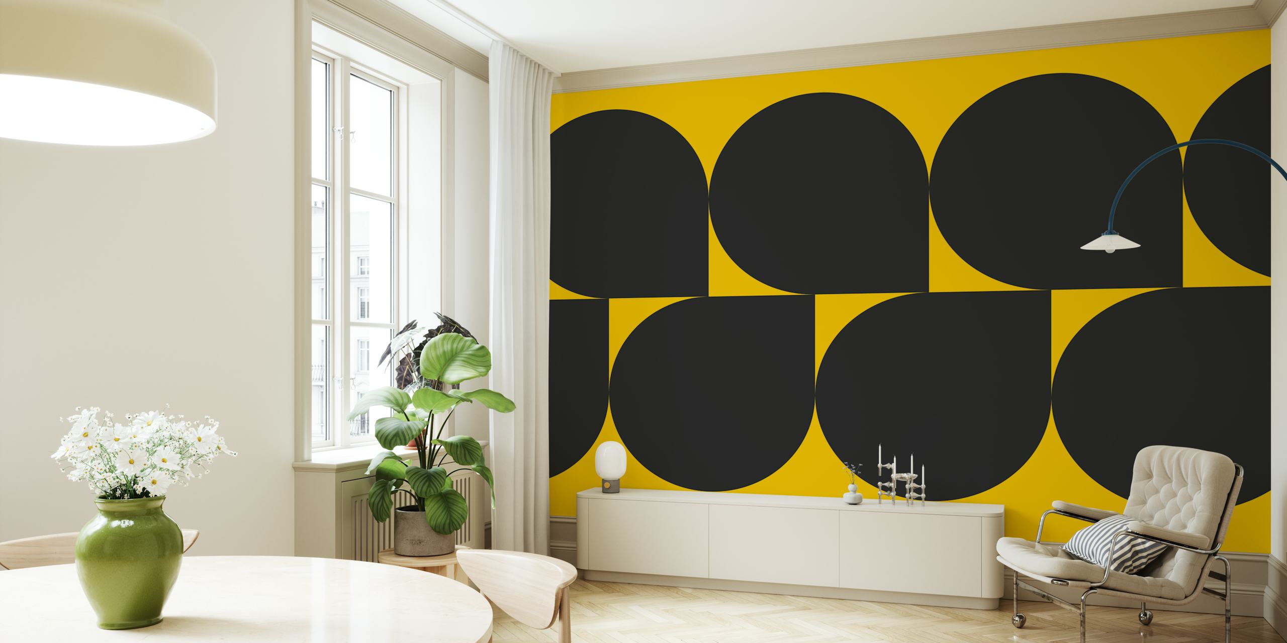 Contemporary Bold Contrast wallpaper design
